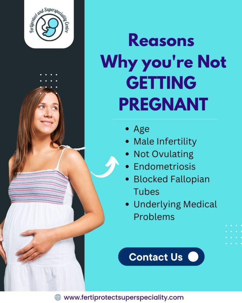 Reasons for not getting pregnant including age, ovulation issues, and infertility factors explained by Dr. Archana Salve, Gynaecologist in Kalyani Nagar.