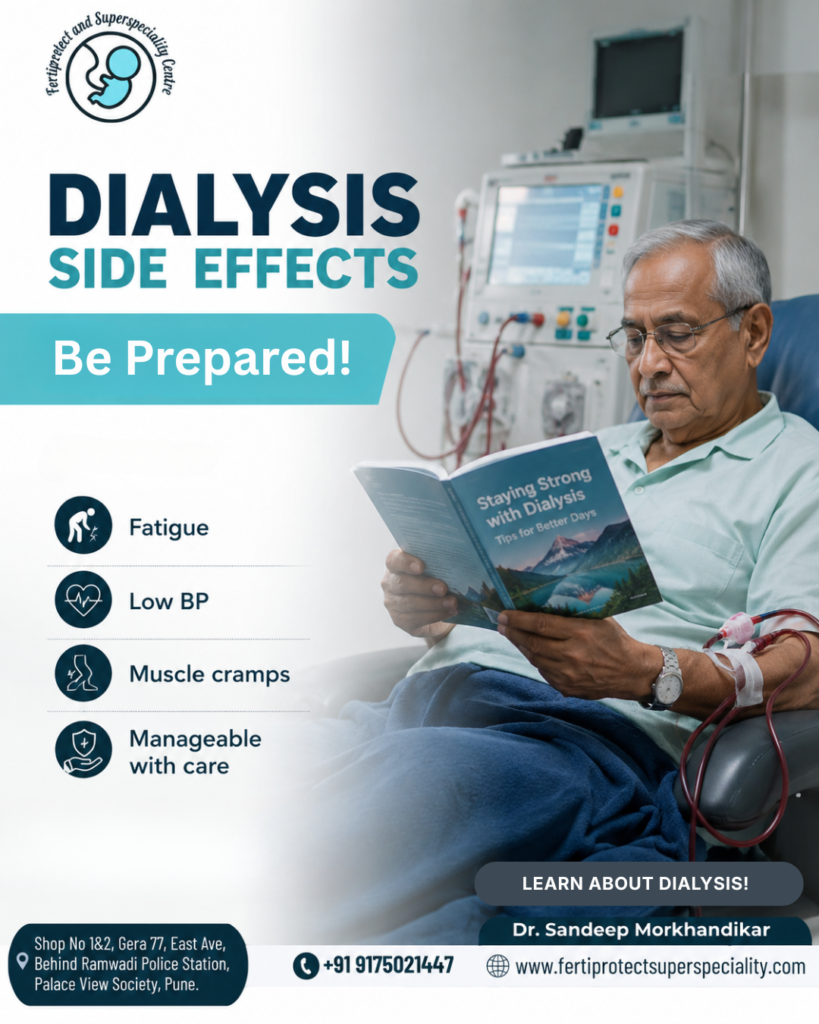 Dialysis side effects awareness by Dr. Sandeep Morkhandikar.