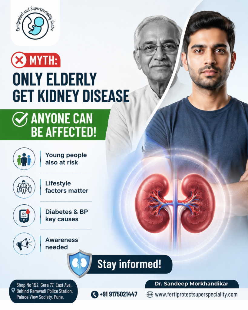 Kidney disease awareness with Dr. Sandeep Morkhandikar at a Nephrology clinic in Pune.