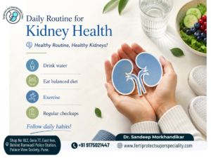 Daily routine tips for kidney health by Dr. Sandeep Morkhandikar