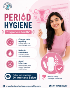 Period hygiene awareness by Dr. Archana Salve.