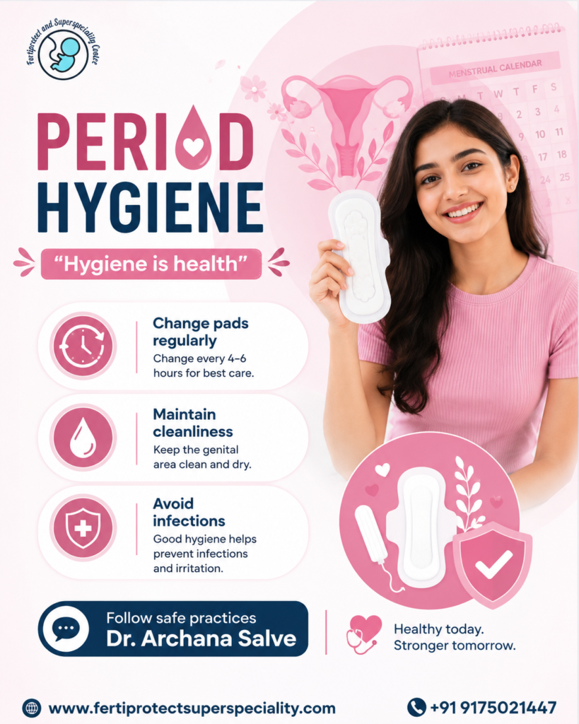 Period hygiene awareness by Dr. Archana Salve.