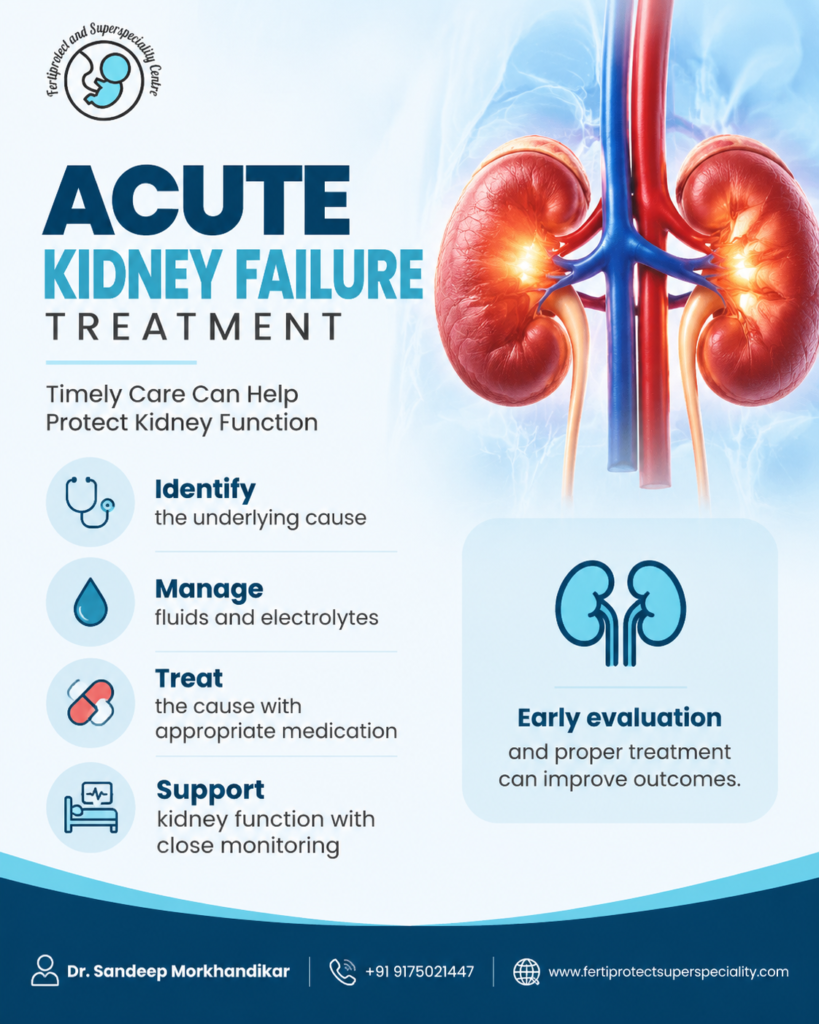 Acute kidney failure treatment awareness by Dr. Sandeep Morkhandikar