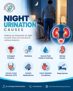Night urination causes awareness